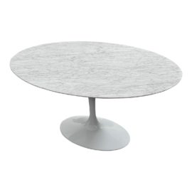 NEW Rove Concepts White Carrera Tulip Dining Table. Original Price: $3,145