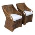 NEW Williams Sonoma Farallon Dining Arm Chairs, a Pair. Original Price: $1,640