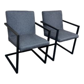 Room & Board McCreary Modern Lira Arm Chair, a Pair. Original Price: $1,058