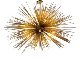 Visual Comfort Kelly Wearstler Strada Burst Gild Chandelier. Original Price: $3,000