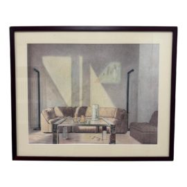 Rendering of a Living Room, Unknown Artist