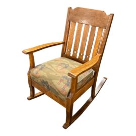 Classic Oak Rocking Chair