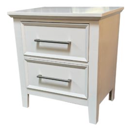 Living Spaces Juliana Classic White Nightstand