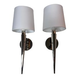 Boyd Lighting Designed by Barbara Barry Pacific Heights Wall Sconces, a Pair. Original Price: $4,400