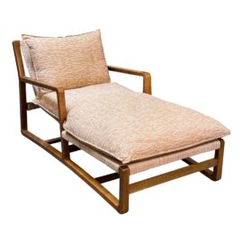Regan Baker Design Custom Upholstered Chaise Lounge