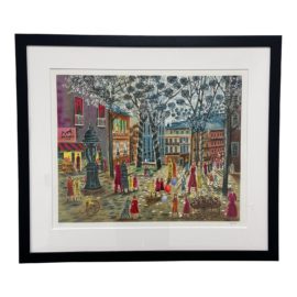 Isabel Baillen Vibrant City Scene Lithograph Edition 199/375