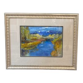 D. G. Eagling Titled "Elk Creek Autumn" Original Oil Painting