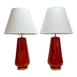 Visual Comfort Alexa Hampton Penelope Table Lamps Signature Collection, a Pair. Original Price: $1,800