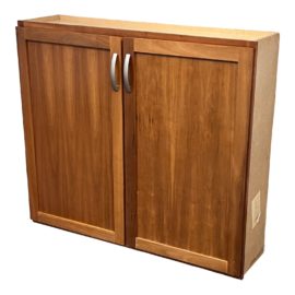 Cherry Finish Two Door Cabinet