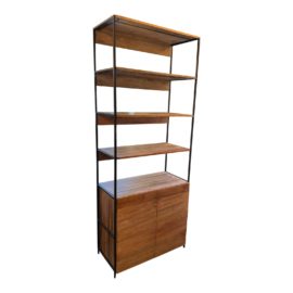 West Elm Industrial Modular Open & Closed Storage 33". Original Price: $1,300