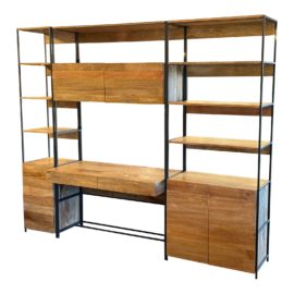 West Elm Industrial Modular Open & Closed Storage, Set of 3. Original Price: $3,700