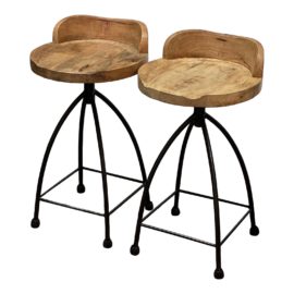 Arteriors Home Henson Counter Stools, a Pair. Original Price: $1,610