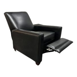 Moroni Inc Black Leather Recliner
