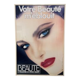 Vintage French Beauty Poster Your Beauty Dazzles Me. Original Price: $1,610