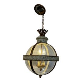 Visual Comfort Crown Top Banded Globe Lantern. Original Price: $1,850