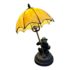 Vintage Monkey Table Lamp + Slag Glass Umbrella Shade