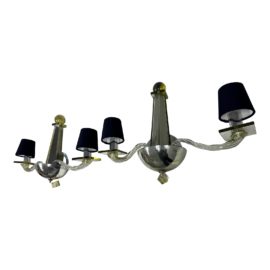Donghia Stellare Collection Double Arm Wall Sconces, a Pair. Original Price: $17,700