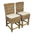 Restoration Hardware Provence Wicker Counter Stools, a Pair. Original Price: $1,520