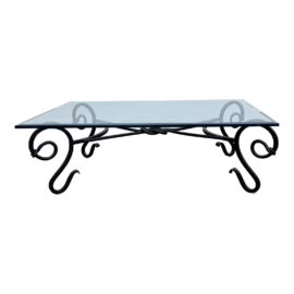 Custom Design Iron + Glass Coffee Table