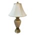 Vintage Stiffel Porcelain + Brass Table Lamp