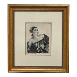 Edouardo Chimot Original Drawing 'Rosa', Signed