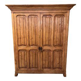Ellis Woods Finely Carved Media Cabinet