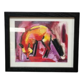 Ketzia Schoneberg "Red Fox #2" Original Watercolor Painting