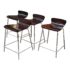 Crate & Barrel Felix Black Counter Height Stools. Original Price: $1,000