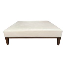 Richard Andronaco Custom Large Leather Ottoman