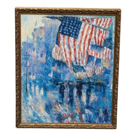 Frederick Childe Hassam "The Avenue in the Rain" a Reproduction Painting