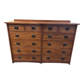 Michaels Furniture Mission Style 12 Drawer Dresser. Original Price: $2,500