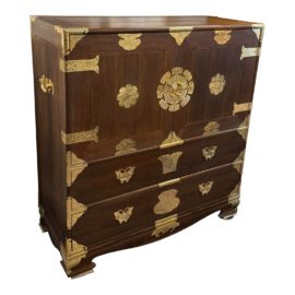 Mid 20th Century Korean Butterfly Tansu Style Cabinet