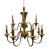 Vintage F.Fabbiani Brass 12-Light Chandelier