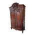 Vintage French Louis XV Wood Armoire