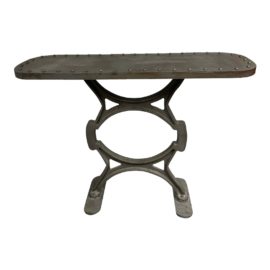Iron Works Solid Console Table With Rivets