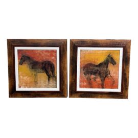 Maeve Harris 'Equine Impression #1 & #2 Limited Edition Prints #590/950, a Pair
