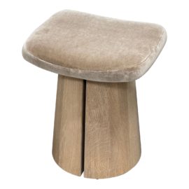 Custom Design Mohair Stool. Original Price: $1,275