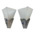 Lightspann Custom Brushed Metal + Glass Wall Sconces, a Pair. Original Price: $1,300