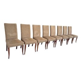 Evolution Furniture Upholstered Side Chairs, Set of Eight
