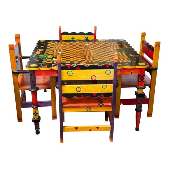 1990s-fabiana-garcia-jandy-hand-painted-table-four-chairs-set-1827