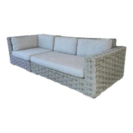 Restoration Hardware Rutherford Rope Two-Piece Outdoor Sofa