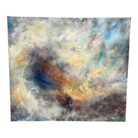 Circa 2008 Peter Tobias "Typhon" Abstract Oil on Canvas. Original Price: $12,000