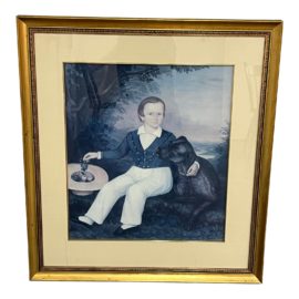 Replica Oil Painting 'Portrait of Jasper Raymond Rand, 1844' of Joseph Whiting Stock. Original Price: $1,000