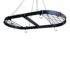 Contemporary Racetrack Hanging Pot Rack