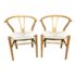 Rove Concept Wishbone Natural Finish Side Chairs, Set of Two Original Price: $399