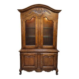 French Provincial Two Piece Kitchen Hutch4490-013