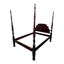 Queen Size Four Poster Federal Style Bed Frame