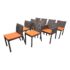 Janus Et Cie Vitali Outdoor Chairs, Set of Ten. Original Price: $14,700
