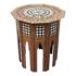 Antique Mother of Pearl Inlaid Octagonal Side Table