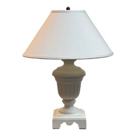 Neoclassical Urn Base White Table Lamp
